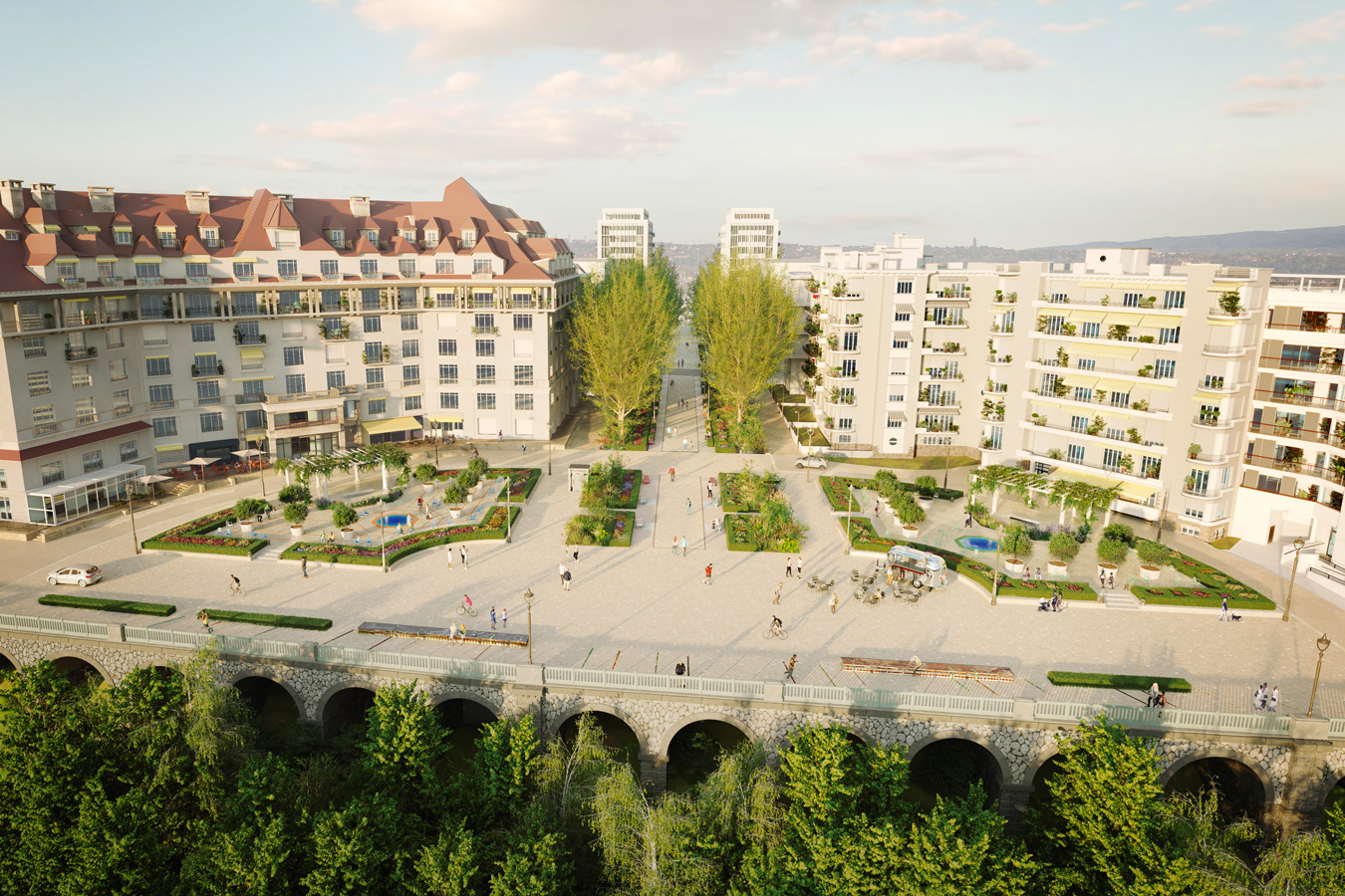 Boulevard d'Aragon et Square George V