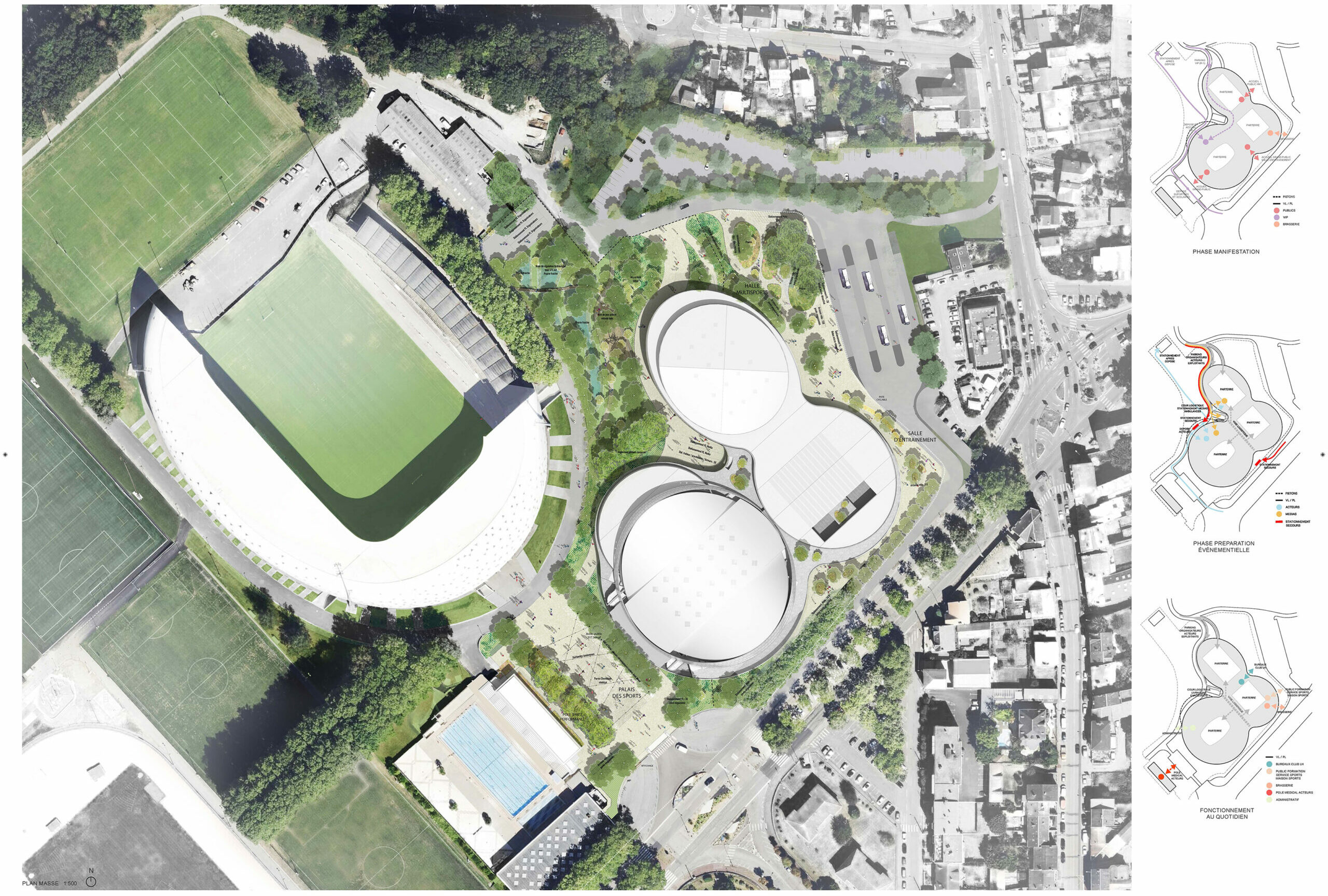 Parc du palais des sports de Beaublanc